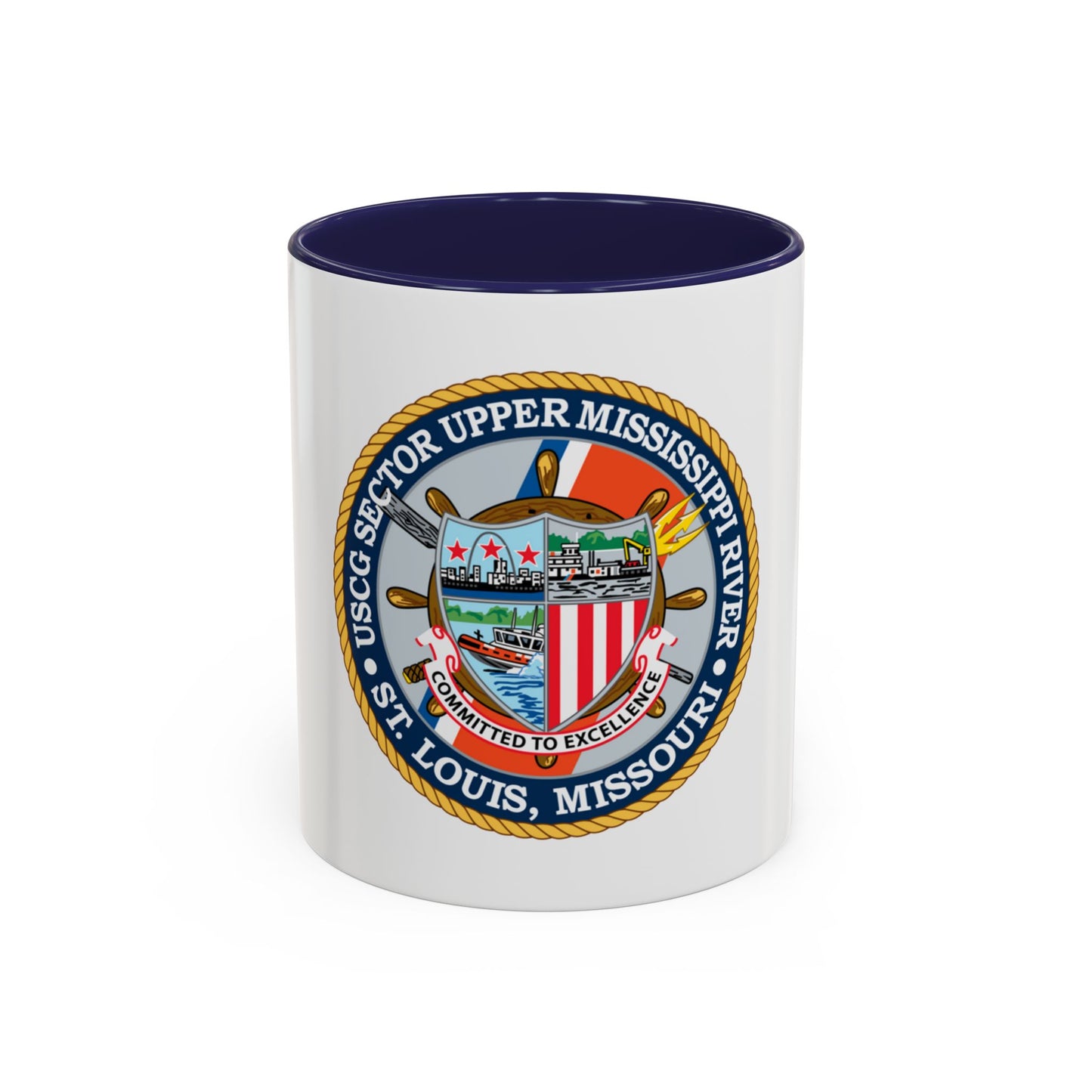 USCG Sector Upper Mississippi River (U.S. Coast Guard) Accent Coffee Mug