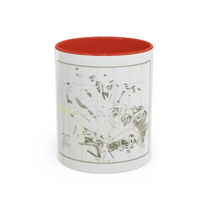 Alaska - Muir Glacier (1890) (Map) Accent Coffee Mug