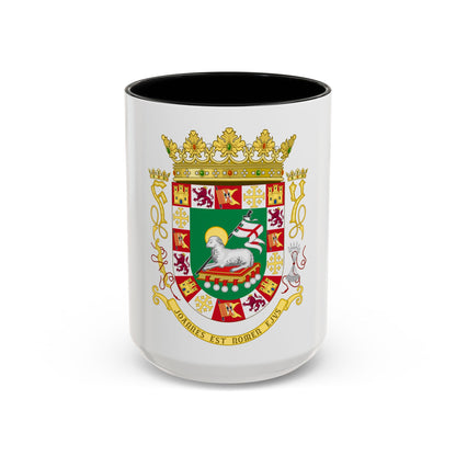 Coat of arms of the Commonwealth of Puerto Rico 2 - Accent Coffee Mug