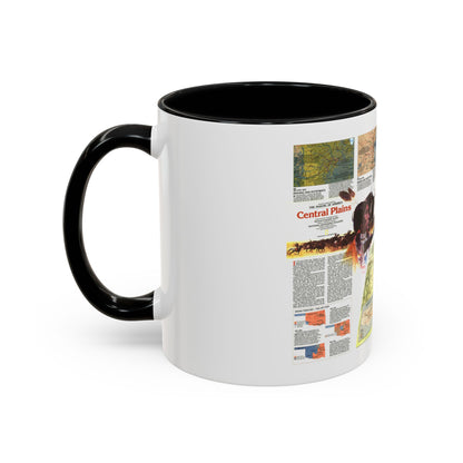 USA - Central Plains 2 (1985) (Map) Accent Coffee Mug