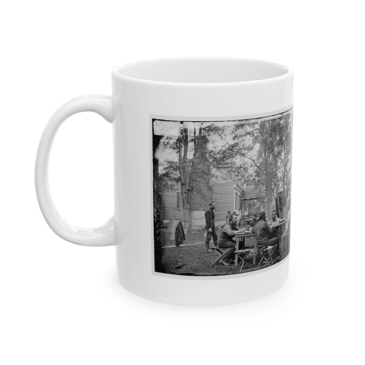 Cumberland Landing, Va. Secret Service Men At Foller's House (U.S. Civil War) White Coffee Mug