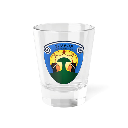 Escudo del municipio de Timana Huila (Colombia) (Coat of Arms) Shot Glass 1.5oz