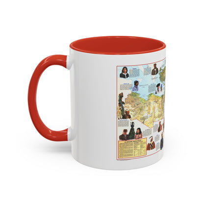 Middle East - The Peoples 1 (1972) (Map) Accent Coffee Mug