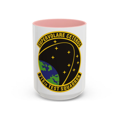 718th Test Squadron (U.S. Air Force) Accent Coffee Mug