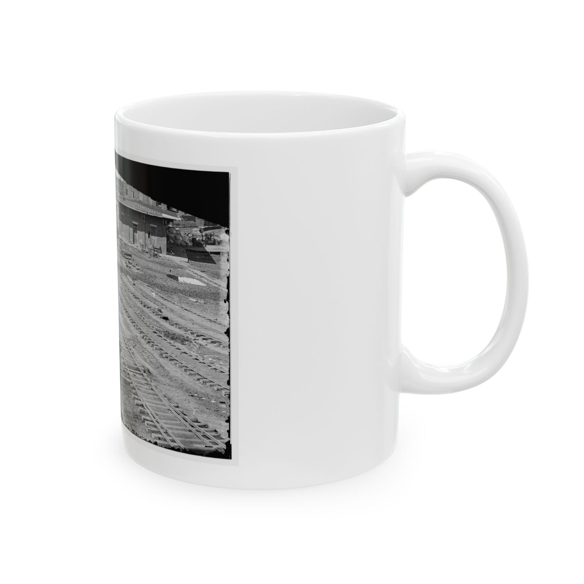Atlanta, Georgia. Ruins Of Depot, Blown Up On Sherman's Departure (U.S. Civil War) White Coffee Mug