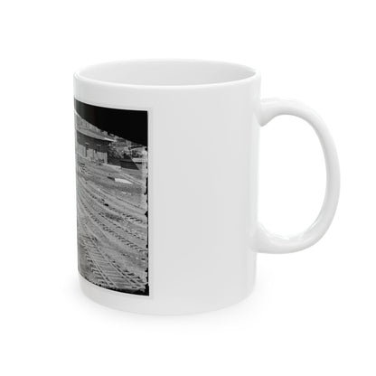 Atlanta, Georgia. Ruins Of Depot, Blown Up On Sherman's Departure (U.S. Civil War) White Coffee Mug