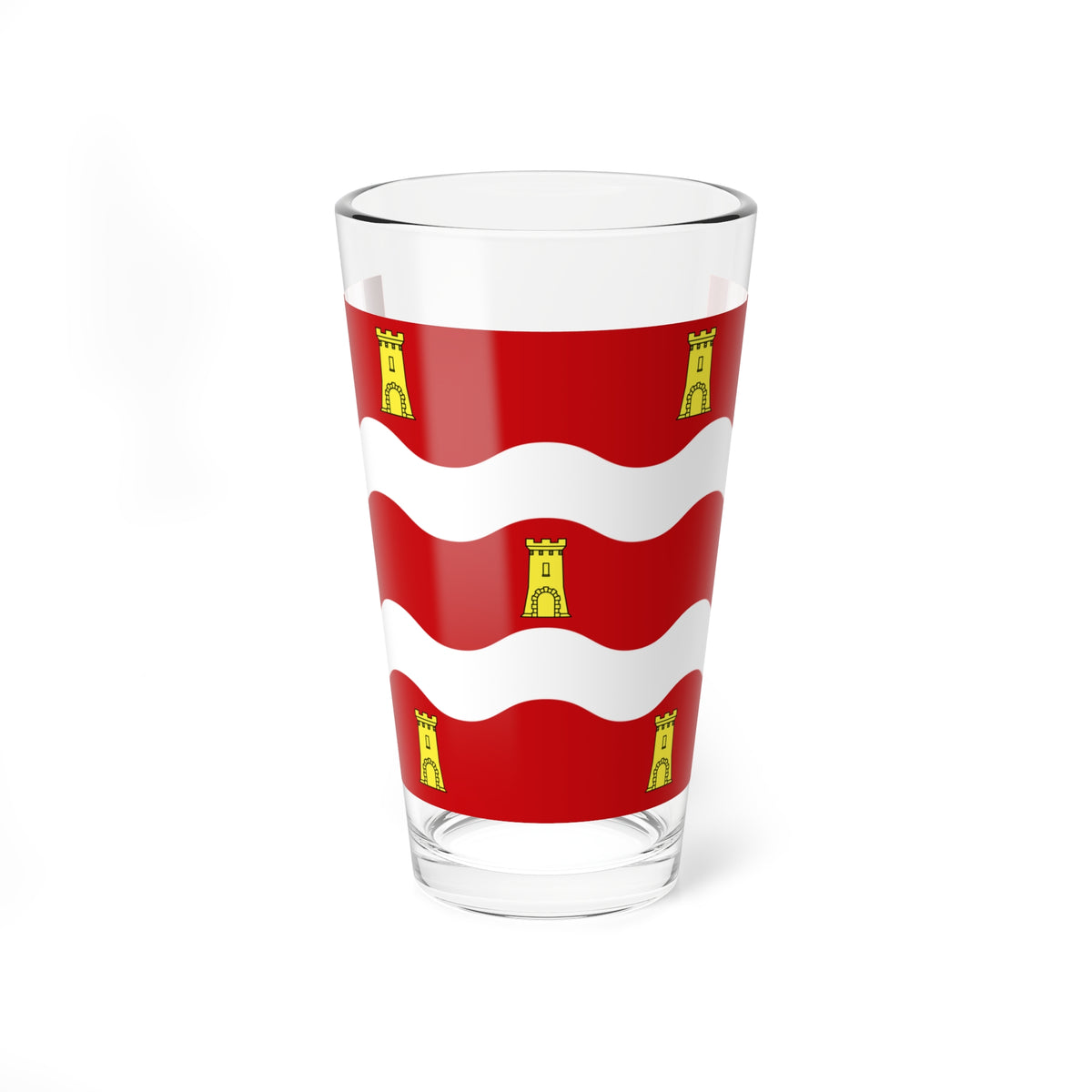 Drapeau fr departement Deux-Sevres (France) Pint Glass 16oz