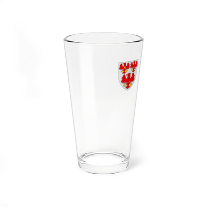 The Queens College Oxford Crest (England) (Coat of Arms) Pint Glass 16oz
