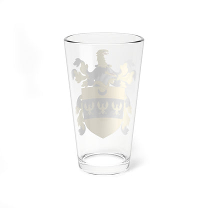 Coat of Arms of William Henry Harrison and Benjamin Harrison (United States) (Coat of Arms) Pint Glass 16oz