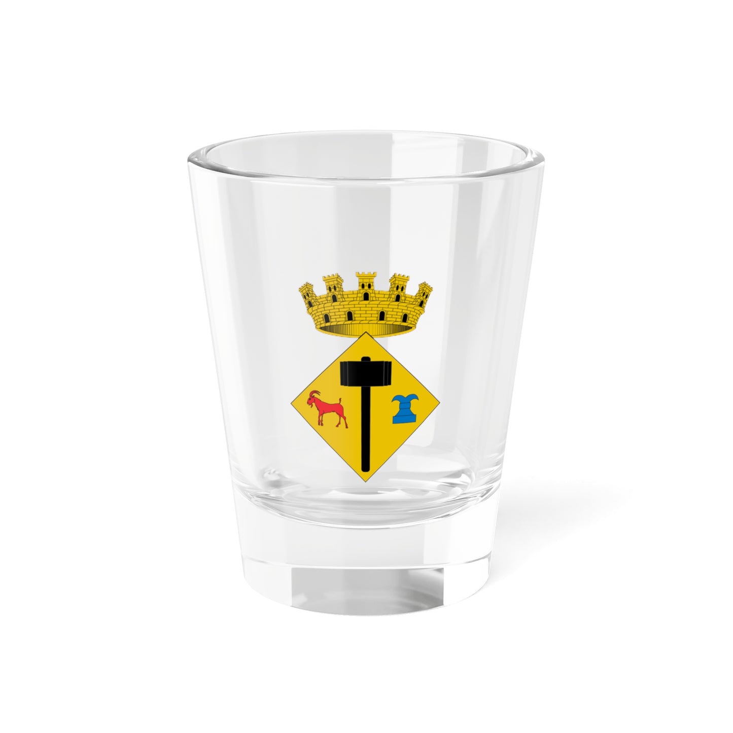 Escudo de Massanet de Cabrenys (Spain) (Coat of Arms) Shot Glass 1.5oz