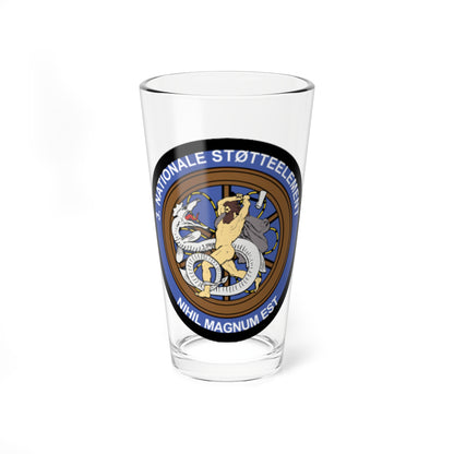 Emblem for the 3-IV-TRR (Denmark) (Coat of Arms) Pint Glass 16oz