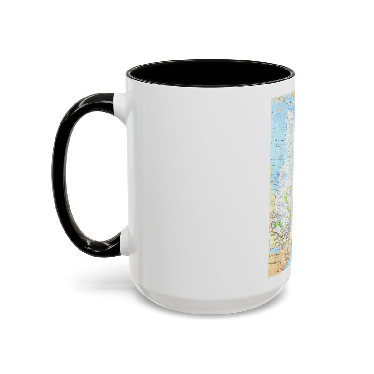 Canada - Quebec & Newfoundland (1980) (Map) Accent Coffee Mug