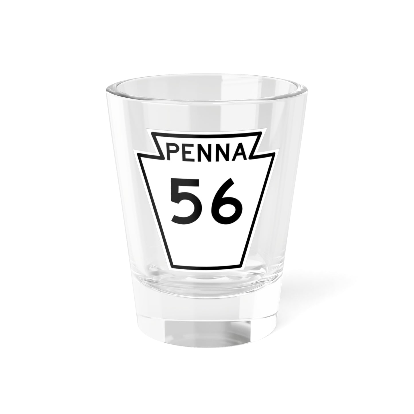 PA-56 1948 (Pennsylvania) (Road Sign) Shot Glass 1.5oz