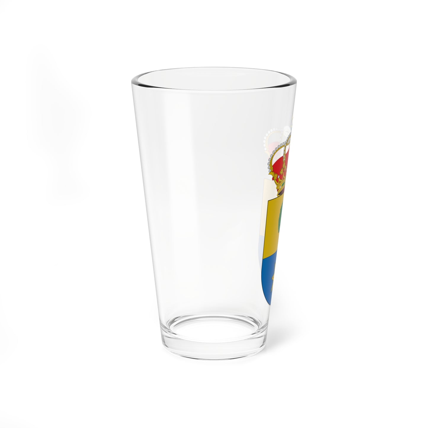 Escudo de Alfoz de Lloredo Cantabria 2 (Spain) (Coat of Arms) Pint Glass 16oz