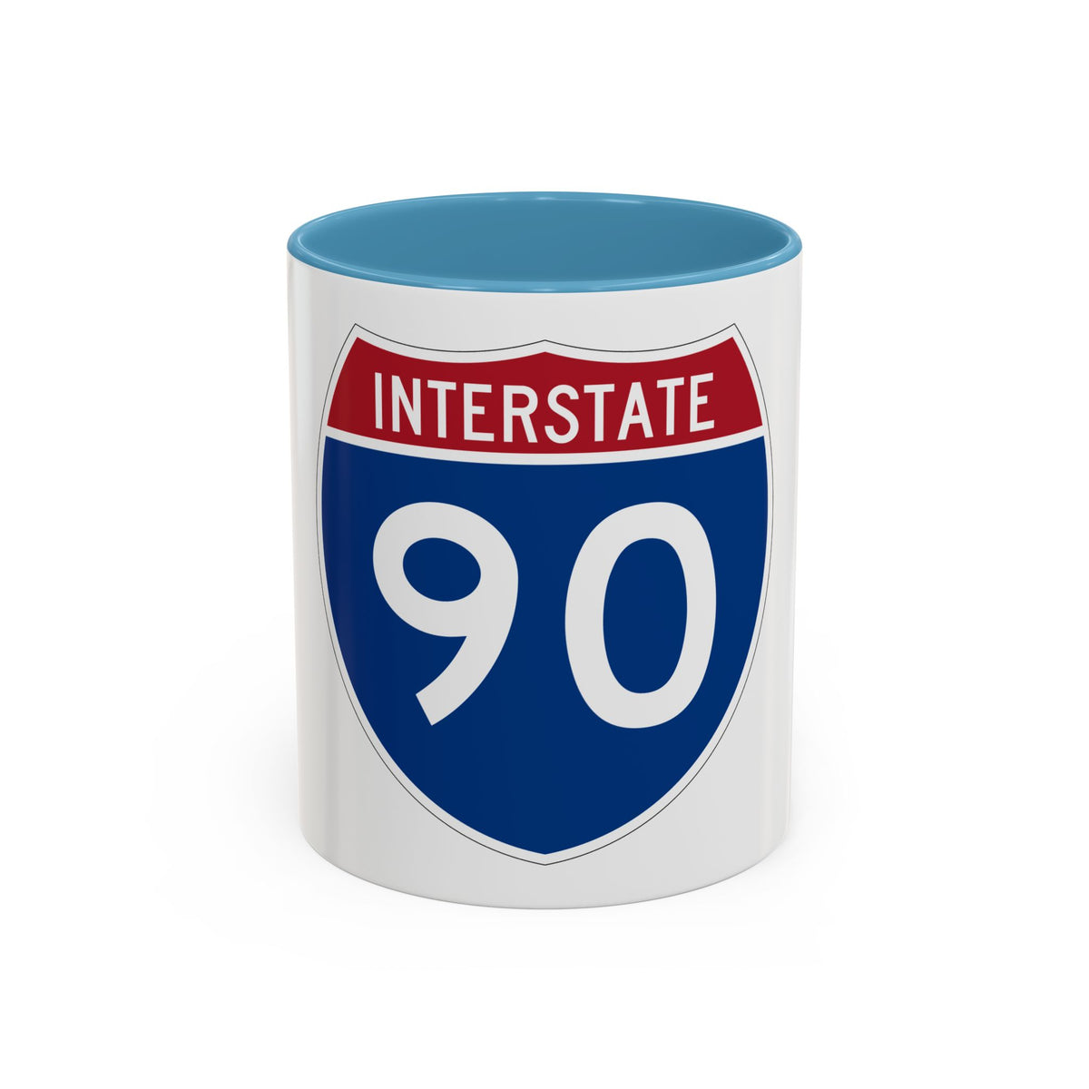 Interstate 90 (U.S. Highways) Accent Coffee Mug