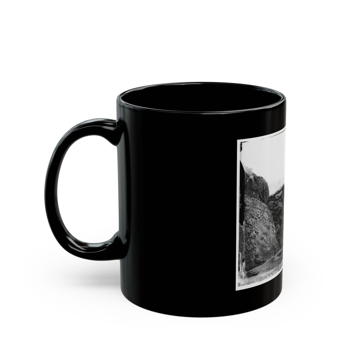 Gettysburg, Pa. Dead Confederate Soldier In Devil's Den (U.S. Civil War) Black Coffee Mug