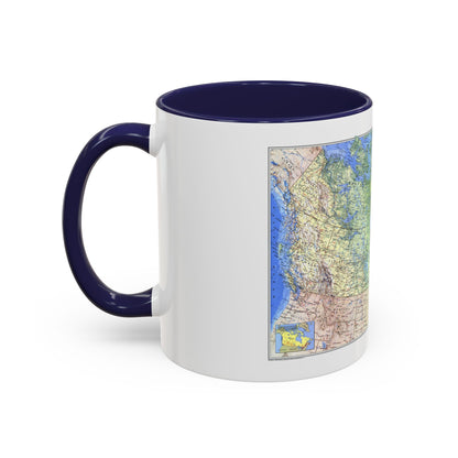 Canada (1985) (Map) Accent Coffee Mug
