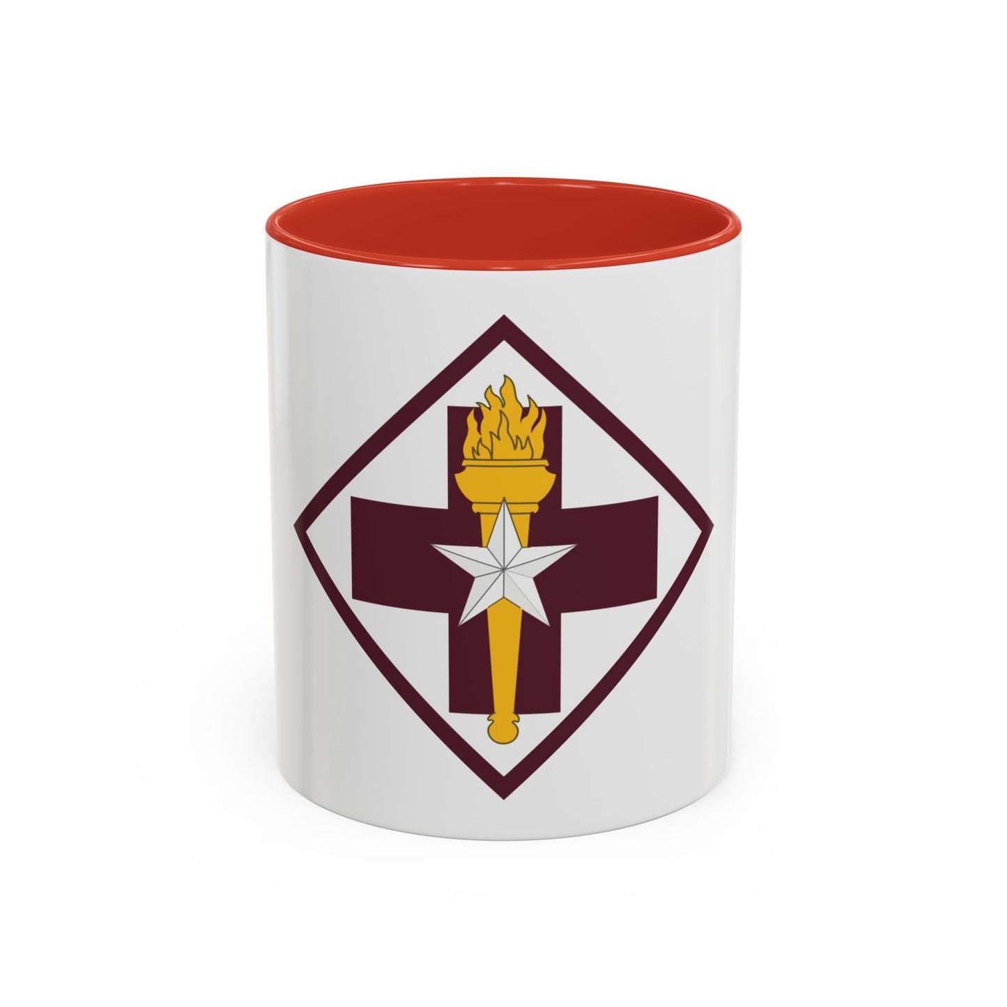 US 32nd Medical Brigade SSI (U.S. Army) Accent Coffee Mug