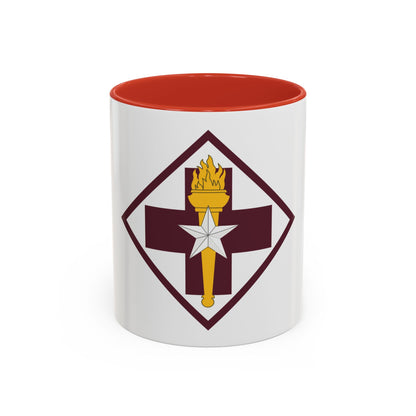 US 32nd Medical Brigade SSI (U.S. Army) Accent Coffee Mug