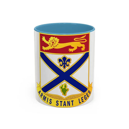 169th Infantry Regiment (U.S. Army) Accent Coffee Mug 11oz Light Blue - Go Mug Yourself