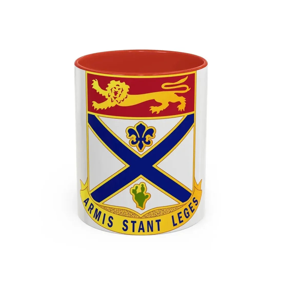 169th Infantry Regiment (U.S. Army) Accent Coffee Mug 11oz Red - Go Mug Yourself