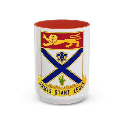169th Infantry Regiment (U.S. Army) Accent Coffee Mug 15oz Red - Go Mug Yourself
