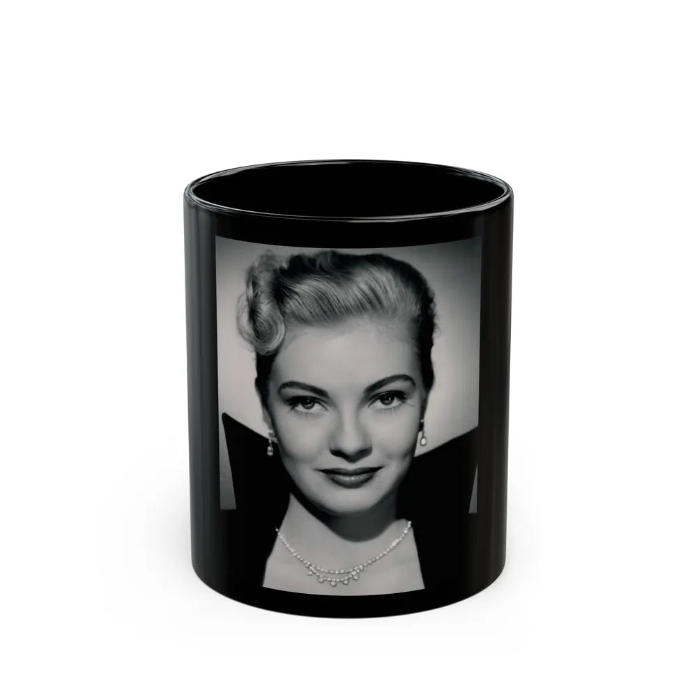 Lori Nelson #39 1 (Vintage Female Icon) Black Coffee Mug-11oz-Go Mug Yourself