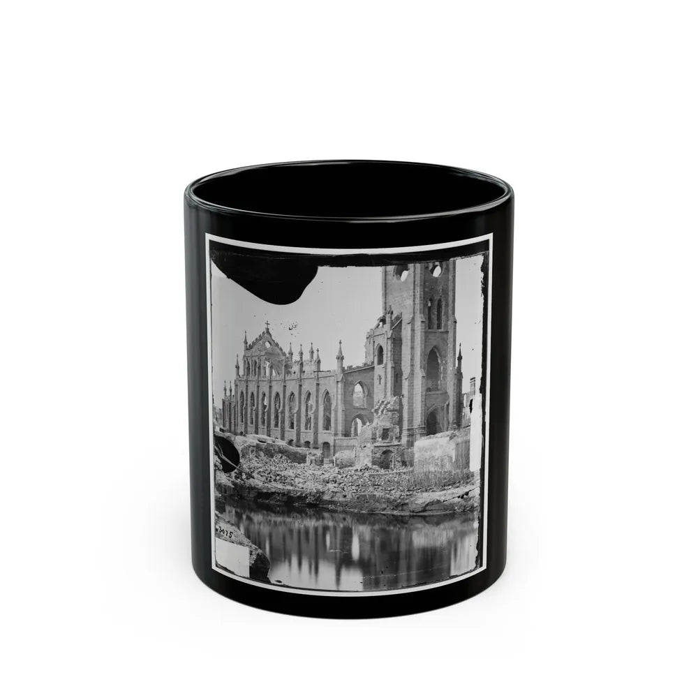 Charleston, S.C. Cathedral Of St. John And St. Finbar; Another View (U.S. Civil War) Black Coffee Mug-11oz-Go Mug Yourself