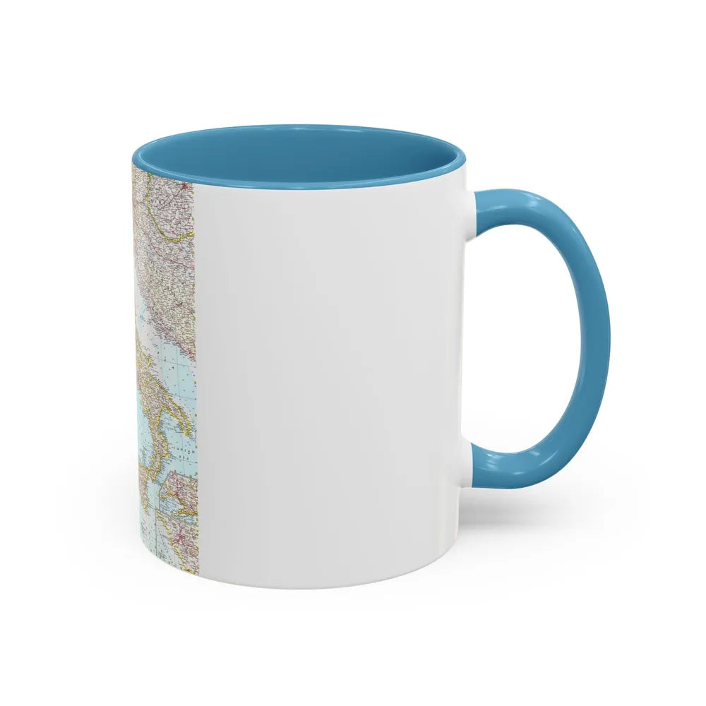 Italy (1961) (Map) Accent Coffee Mug-Go Mug Yourself