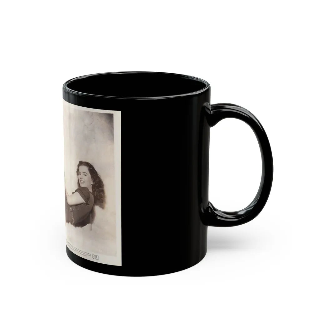 Faith Domergue #126 (Vintage Female Icon) Black Coffee Mug-Go Mug Yourself