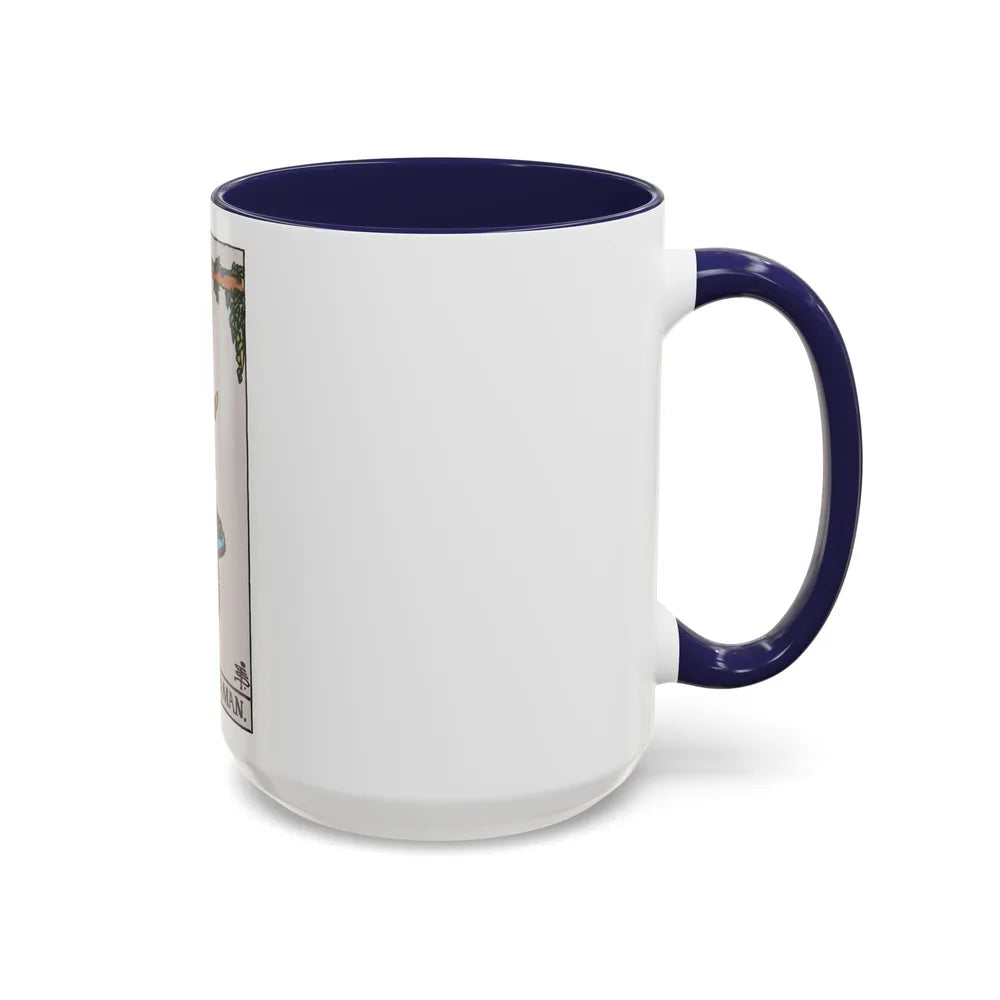 The Hanged Man (Tarot Card) Accent Coffee Mug-Go Mug Yourself