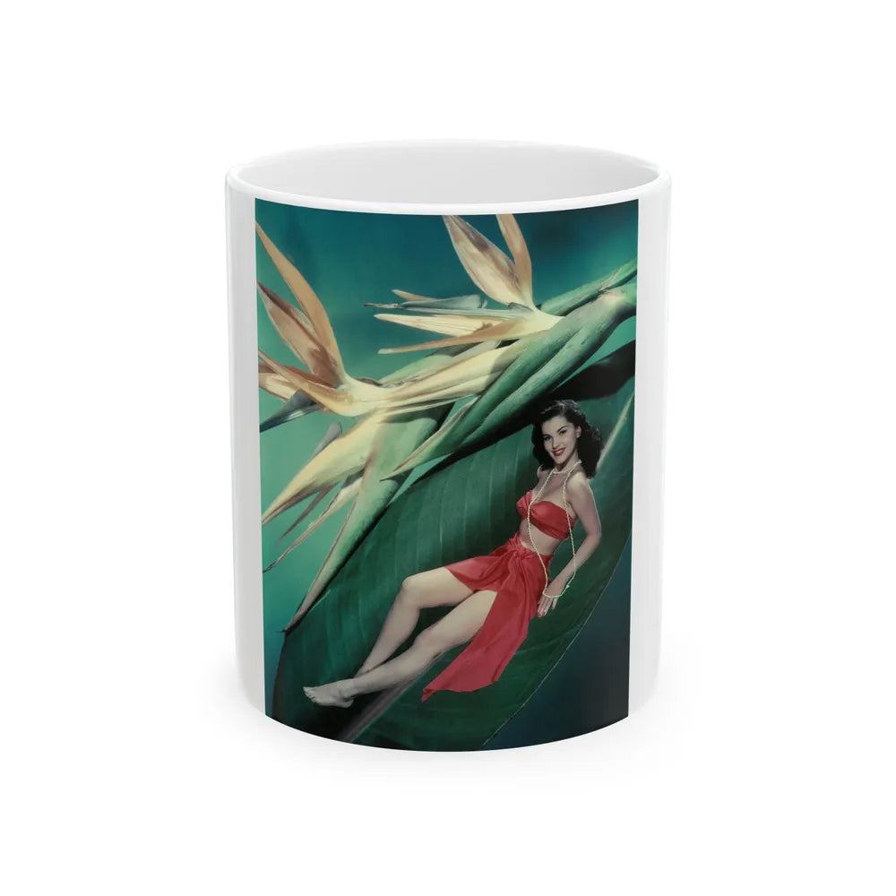 Debra Paget #456 (Vintage Female Icon) White Coffee Mug-11oz-Go Mug Yourself