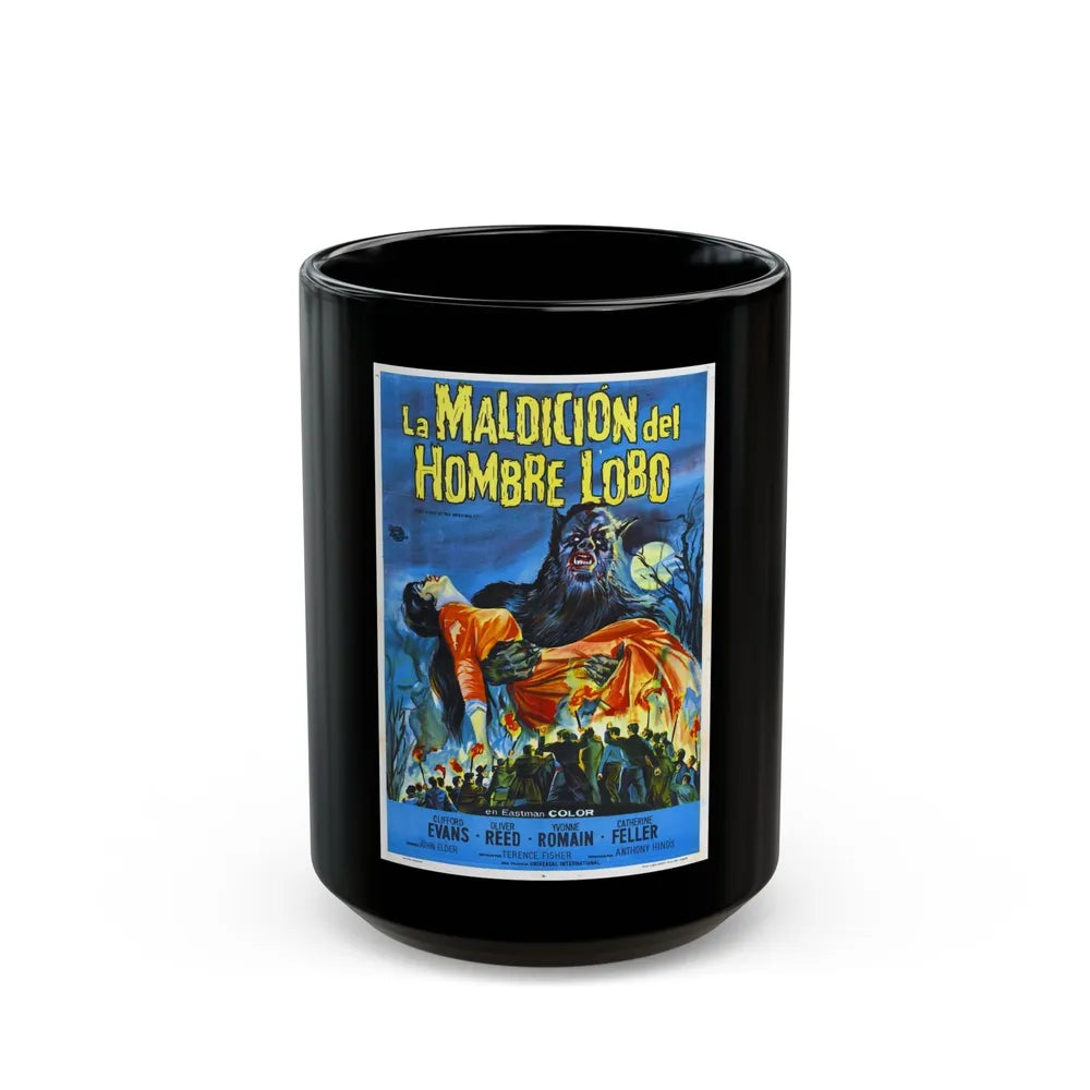 CURSE OF THE WEREWOLF (SPANISH) 1961 Movie Poster - Black Coffee Mug-15oz-Go Mug Yourself