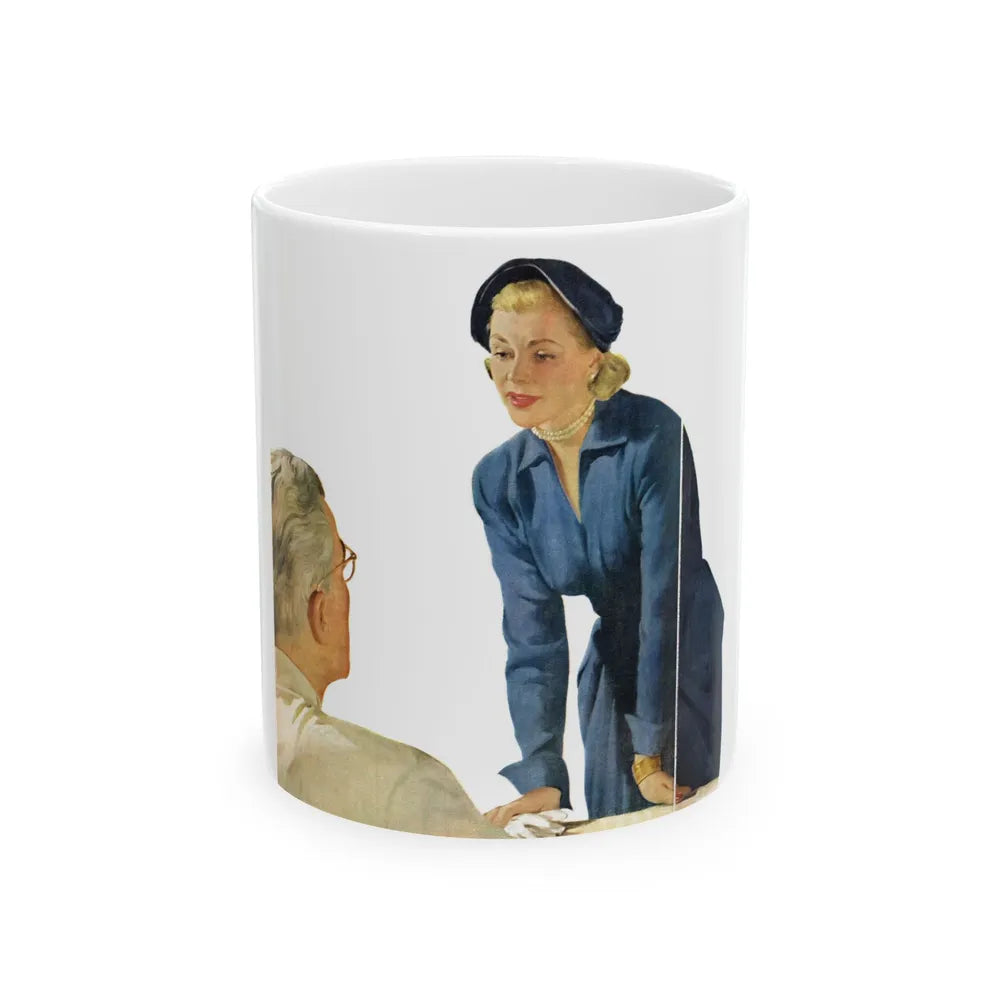 Doctor, I'd Like to Know, McCall's, January 1952 - White Coffee Mug-11oz-Go Mug Yourself