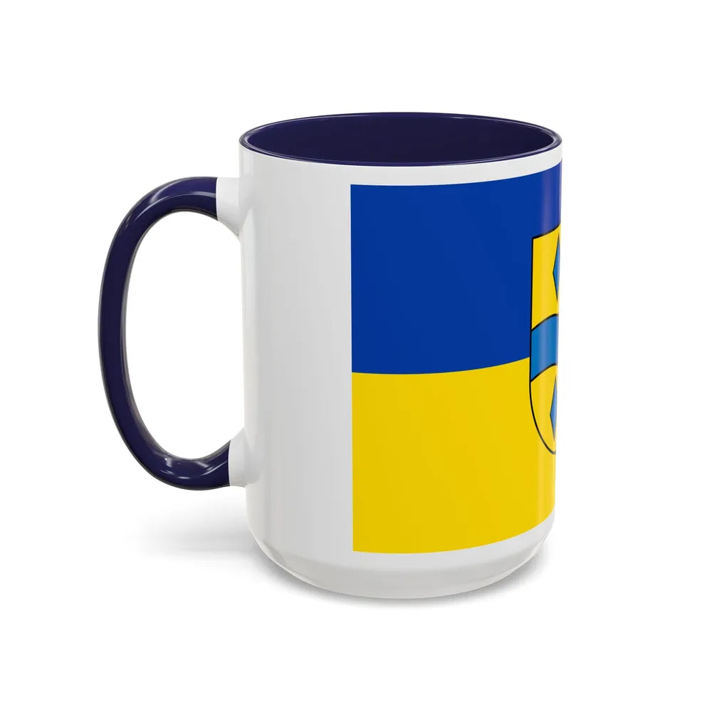 Flag of Enzkreis Germany - Accent Coffee Mug-Go Mug Yourself