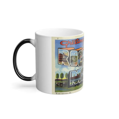 Greetings from Rocky Mount NC (Greeting Postcards) Color Changing Mug 11oz-Go Mug Yourself