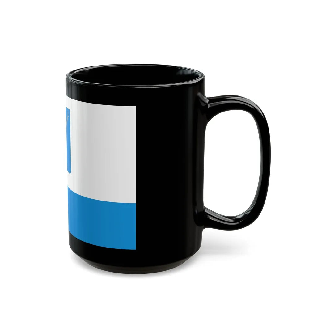 Flag of Saratov Russia - Black Coffee Mug-Go Mug Yourself