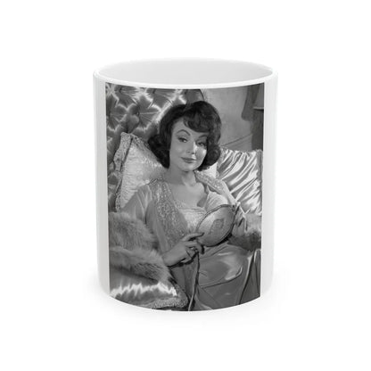 Francine York #14 (Vintage Female Icon) White Coffee Mug-11oz-Go Mug Yourself