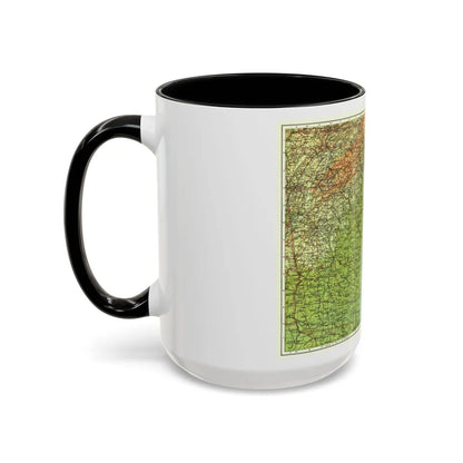 USA - Southeastern (1926) (Map) Accent Coffee Mug-Go Mug Yourself