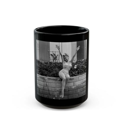 Greta Thyssen #72 (Vintage Female Icon) Black Coffee Mug-15oz-Go Mug Yourself