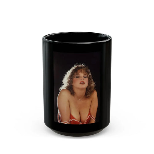 Linda Blair #234 (Vintage Female Icon) Black Coffee Mug-15oz-Go Mug Yourself