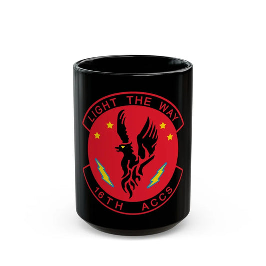 16TH ACCS (U.S. Air Force) Black Coffee Mug-15oz-Go Mug Yourself