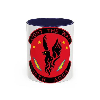 16TH ACCS (U.S. Air Force) Accent Coffee Mug 11oz Navy - Go Mug Yourself