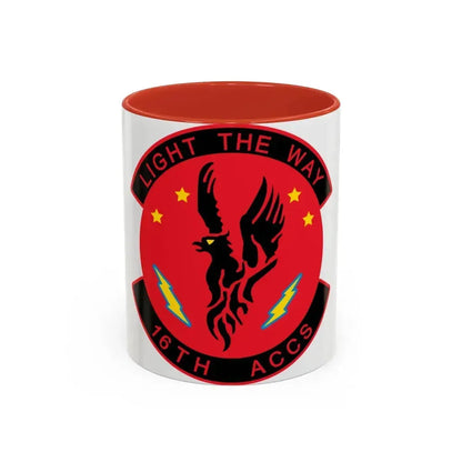 16TH ACCS (U.S. Air Force) Accent Coffee Mug 11oz Red - Go Mug Yourself