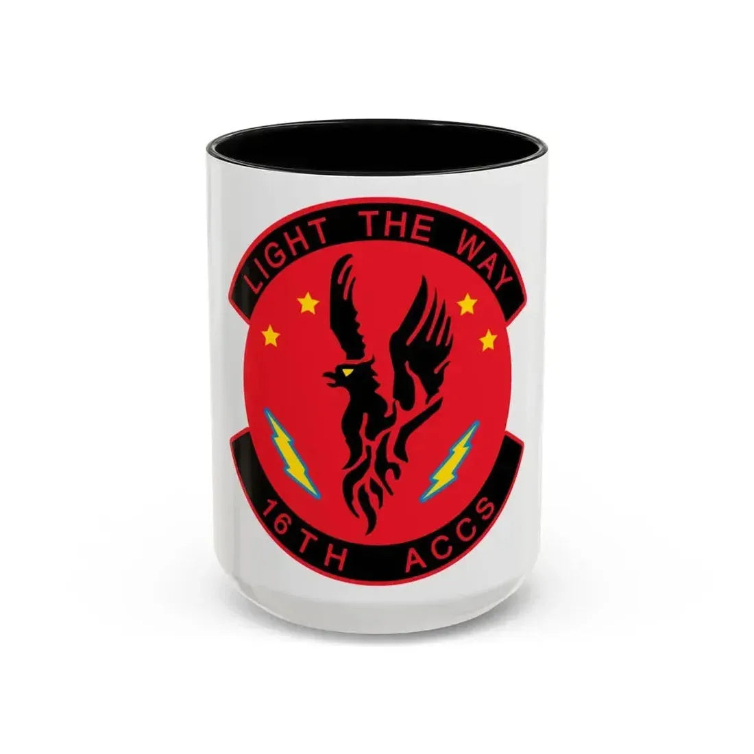 16TH ACCS (U.S. Air Force) Accent Coffee Mug 15oz Black - Go Mug Yourself