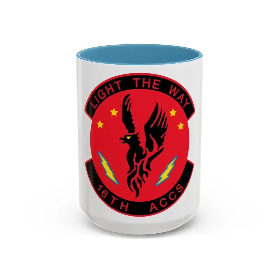 16TH ACCS (U.S. Air Force) Accent Coffee Mug 15oz Light Blue - Go Mug Yourself