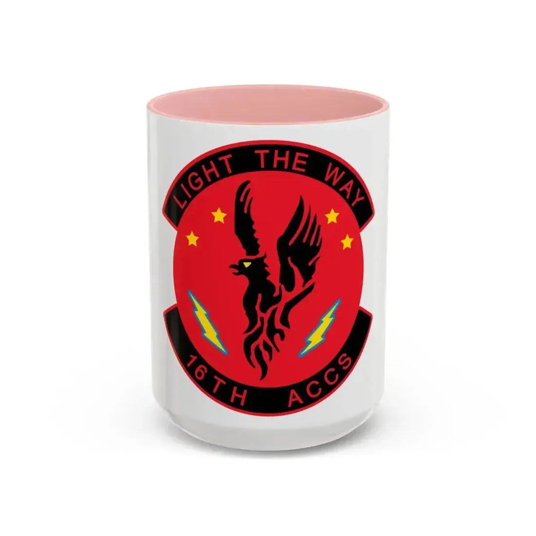 16TH ACCS (U.S. Air Force) Accent Coffee Mug 15oz Pink - Go Mug Yourself