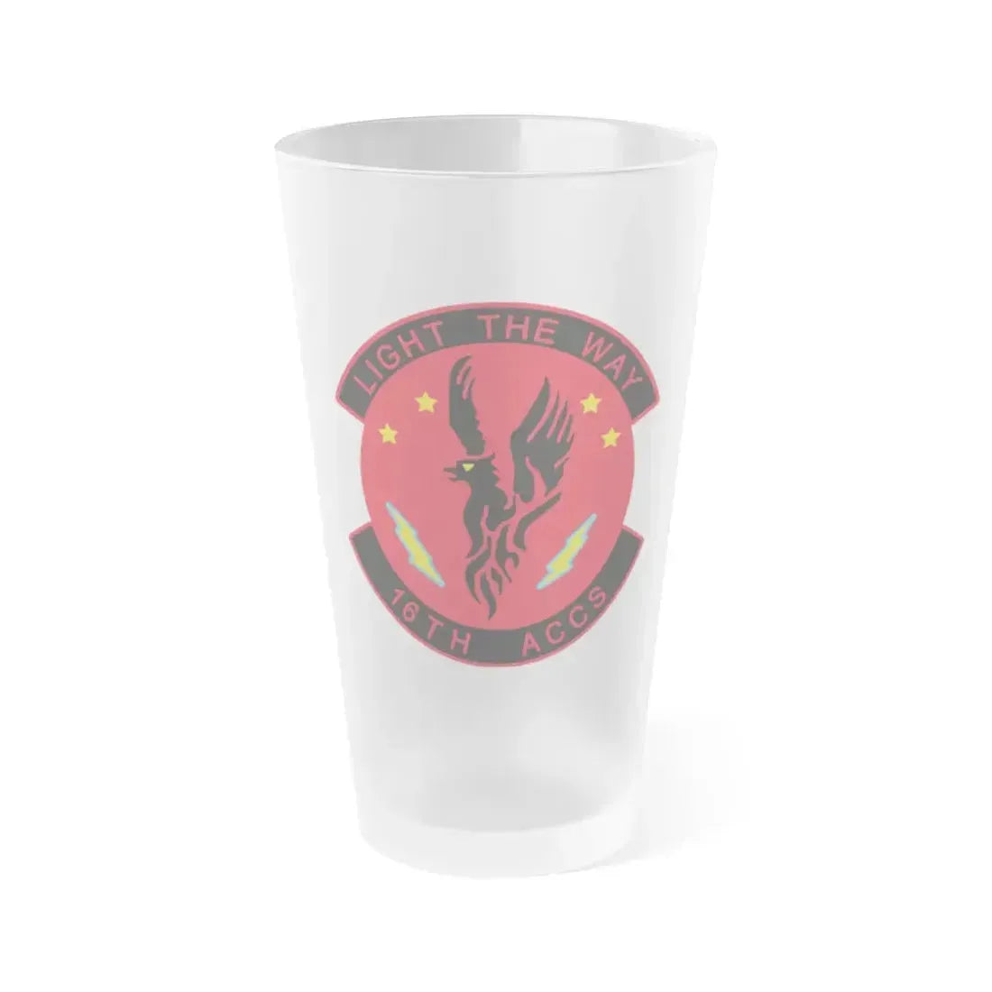 16TH ACCS (U.S. Air Force) Frosted Pint Glass 16oz 16oz Frosted - Go Mug Yourself