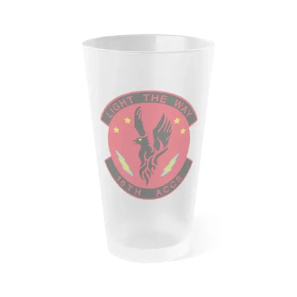 16TH ACCS (U.S. Air Force) Frosted Pint Glass 16oz 16oz Frosted - Go Mug Yourself