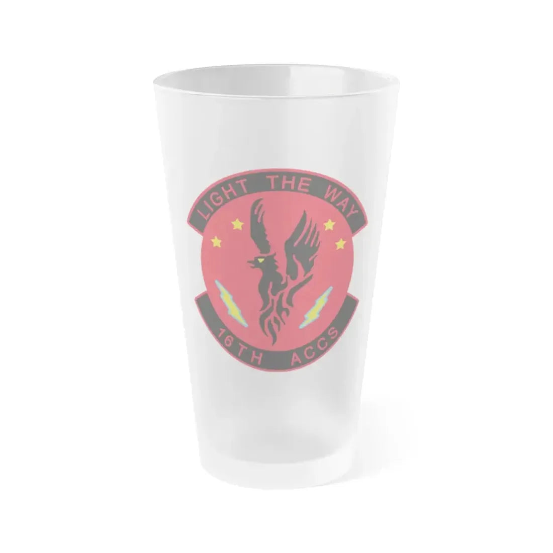 16TH ACCS (U.S. Air Force) Frosted Pint Glass 16oz 16oz Frosted - Go Mug Yourself